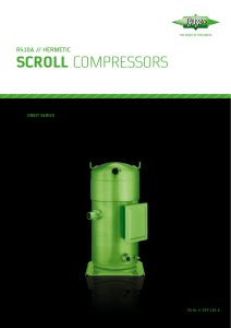 Scroll compressors for R410A Applications