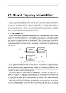 PLL and frequency demodulation