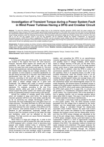Investigation of Transient Torque during a Power System Fault in