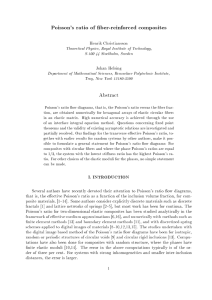 Poisson`s ratio of ber-reinforced composites