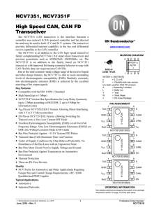 NCV7351 - High Speed CAN, CAN FD