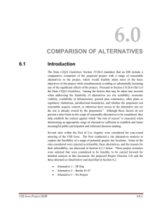 comparison of alternatives