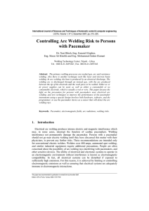 Controlling Arc Welding Risk to Persons with Pacemaker