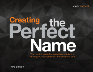 Catchword Naming Guide