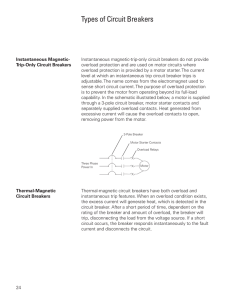 Types of Circuit Breakers