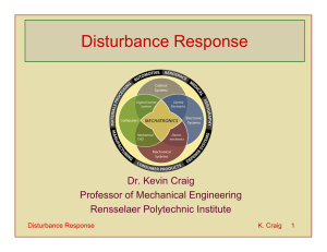 Disturbance Response