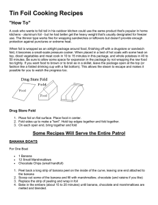 Tin Foil Recipes - Troop 7 Home Page