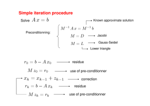 Simple iteration procedure