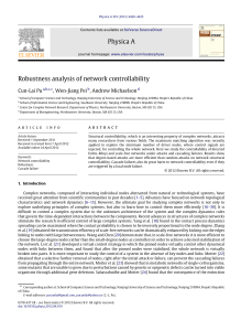 Robustness analysis of network controllability