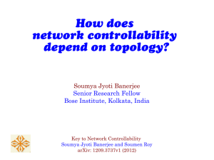 How does network controllability depend on topology?