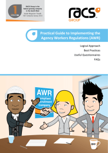 Practical Guide to Implementing AWR