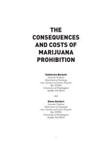 the consequences and costs of marijuana prohibition