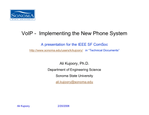 VoIP - Implementing the New Phone System
