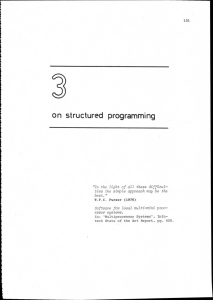 on structured programming