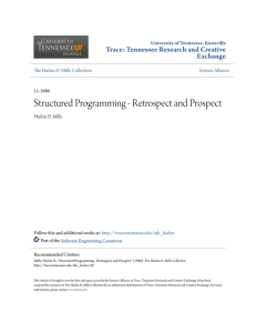 Structured Programming - Retrospect and Prospect