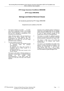 Salvage and Debris Removal Clause
