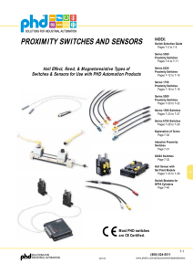 PROXIMITY SWITCHES AND SENSORS
