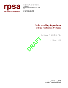 Understanding Supervision of Fire Protection Systems