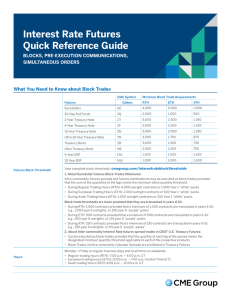 Interest Rate Futures Quick Reference Guide