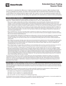 Extended-Hours Trading Session Rules