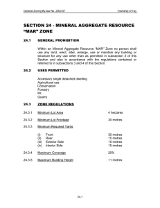 section 24 - mineral aggregate resource “mar” zone