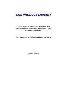 CKS PRODUCT LIBRARY