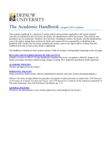 The Academic Handbook