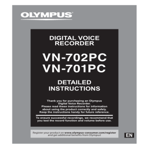 DETAILED INSTRUCTIONS DIGITAL VOICE RECORDER