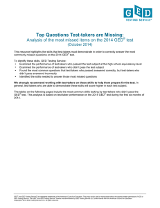 Top Questions Test-takers are Missing