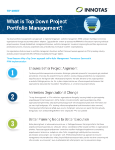 What is Top Down Project Portfolio Management?