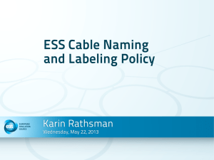 Cabling 2013-05-22 - the ESS Document Database