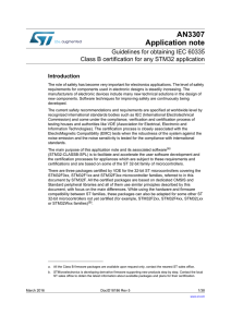 Guidelines for obtaining IEC 60335 Class B certification for any