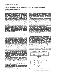 Analysis of Ion Behavior and Potentials in a Na Ion