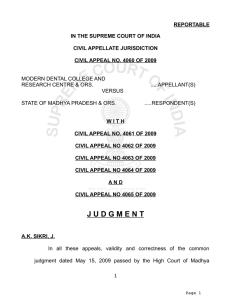 Order of the Hon`ble Supreme Court dated