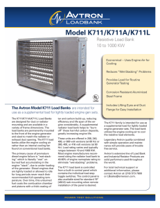 Model K711/K711A/K711L - Emerson Network Power