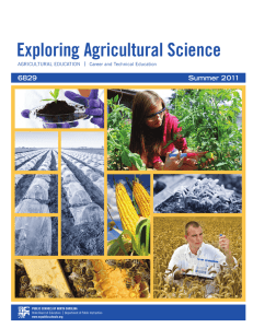 Exploring Agricultural Science - North Carolina Public Schools