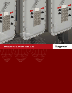 Appleton Panelboards Brochure - Emerson Industrial Automation