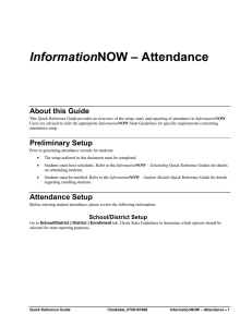 InformationNOW - Attendance