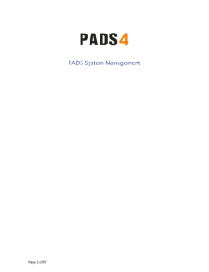 PADS System Management