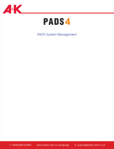 PADS System Management