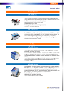 Is Zener Barrier MTL7700 Series MTL700 Series Isolator MTL5500