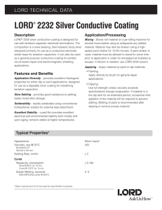 LORD® 2232 Silver Conductive Coating