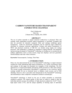 carbon nanotube based transparent conductive coatings