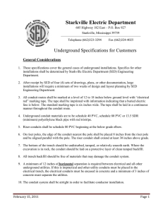 SED Underground/Temporary Electrical