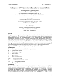 An Improved UPFC Control to Enhance Power System Stability