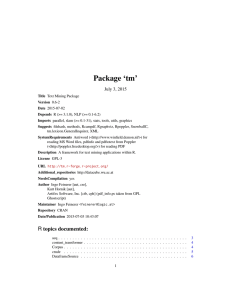 Package `tm`