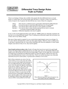 Differential Trace Design Rules