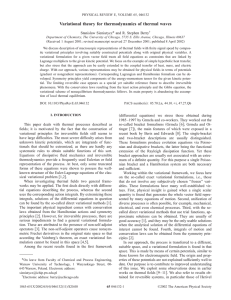 Variational theory for thermodynamics of thermal waves