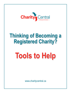 Thinking of Becoming a Registered Charity?
