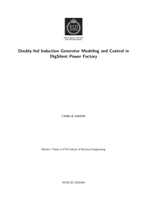 Doubly-fed Induction Generator Modeling and Control in